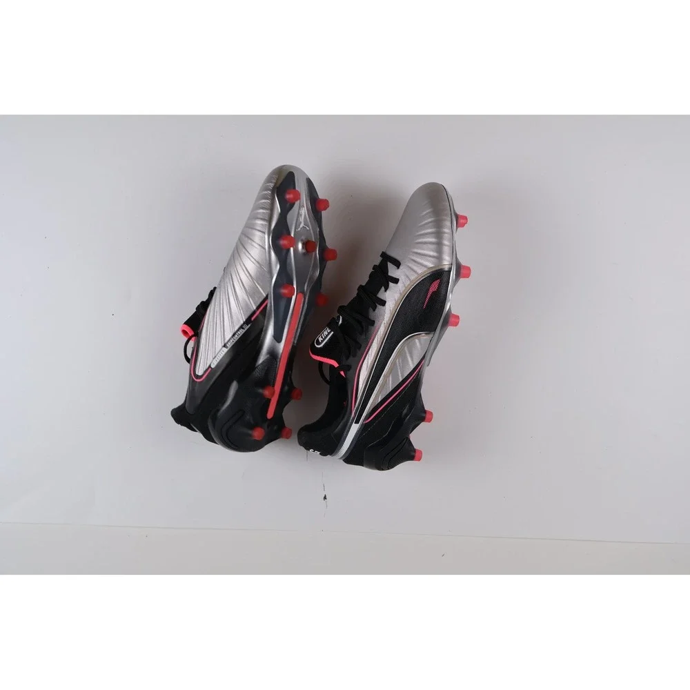 Puma Soccer Cleats King Ultimate Silver Black Pink Size 6 K-Better NEW